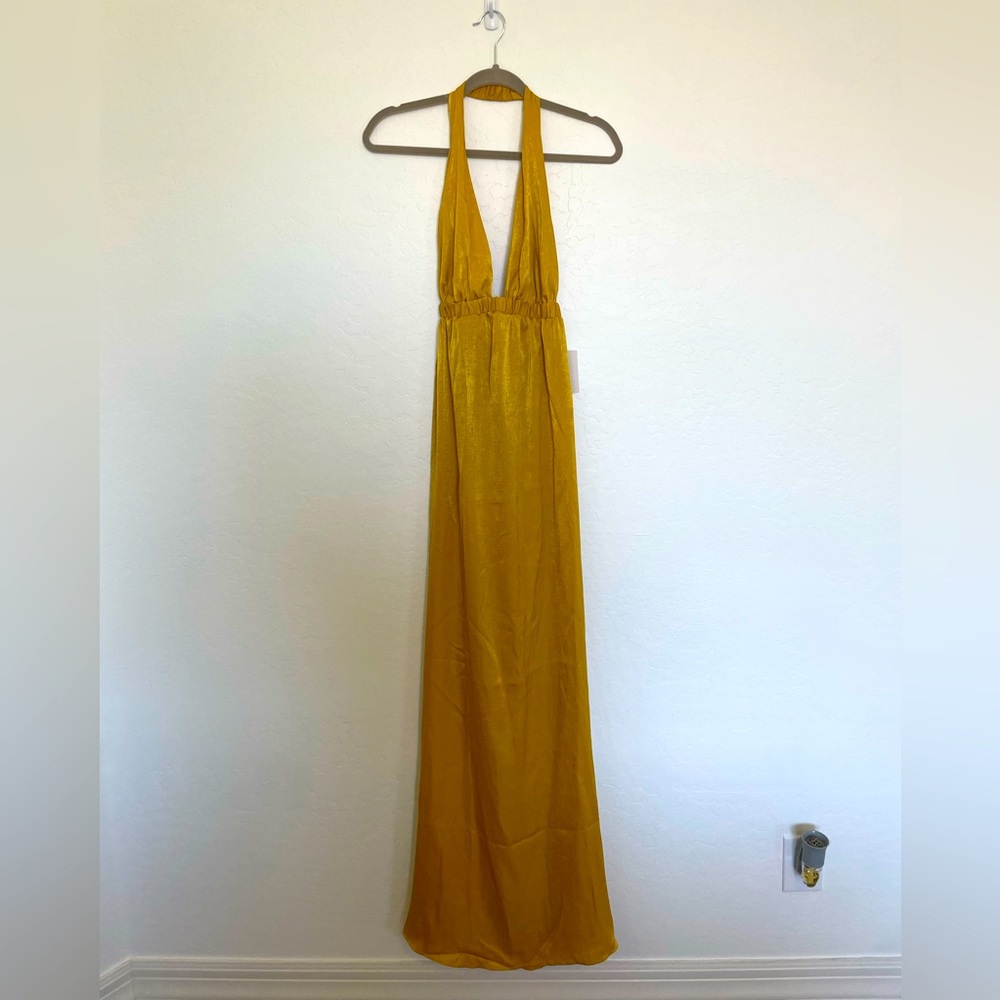 XS Show Me Your Mumu gold dress